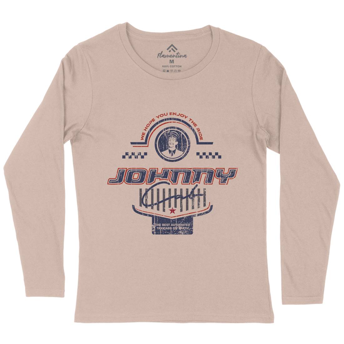 Johnny Cab Womens Long Sleeve T-Shirt Space D216