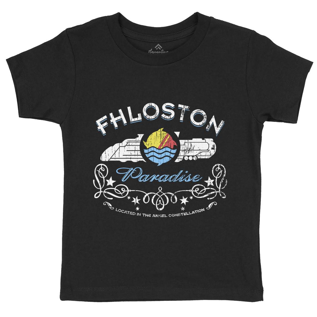 Fhloston Paradise Kids Organic Crew Neck T-Shirt Space D217