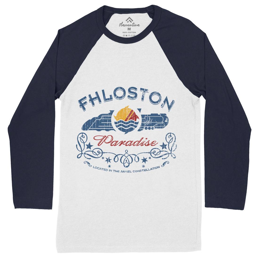 Fhloston Paradise Mens Long Sleeve Baseball T-Shirt Space D217