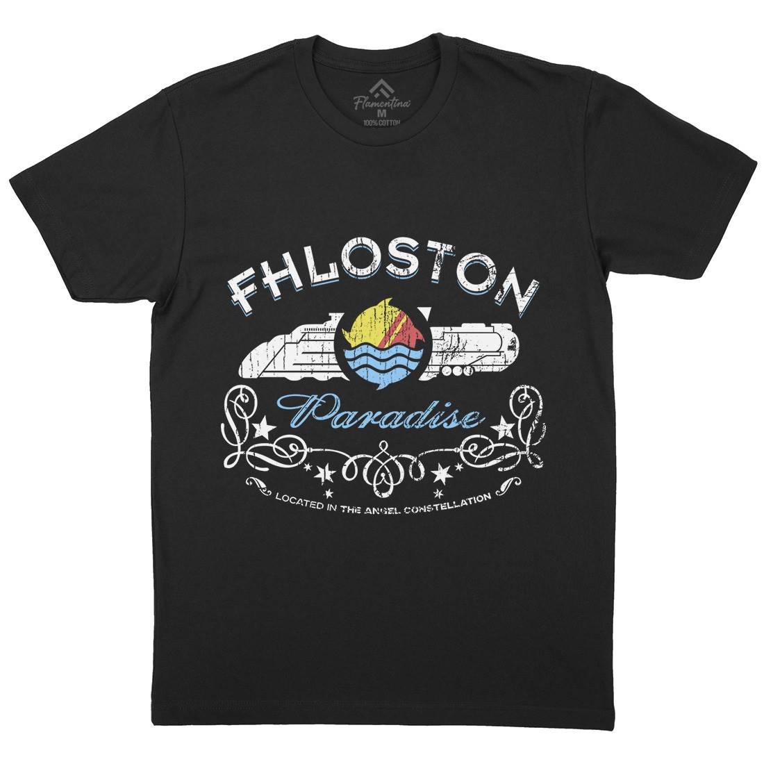 Fhloston Paradise Mens Crew Neck T-Shirt Space D217