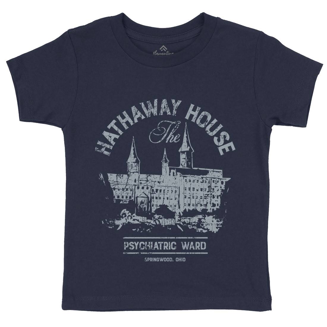 Hathaway House Kids Organic Crew Neck T-Shirt Horror D219