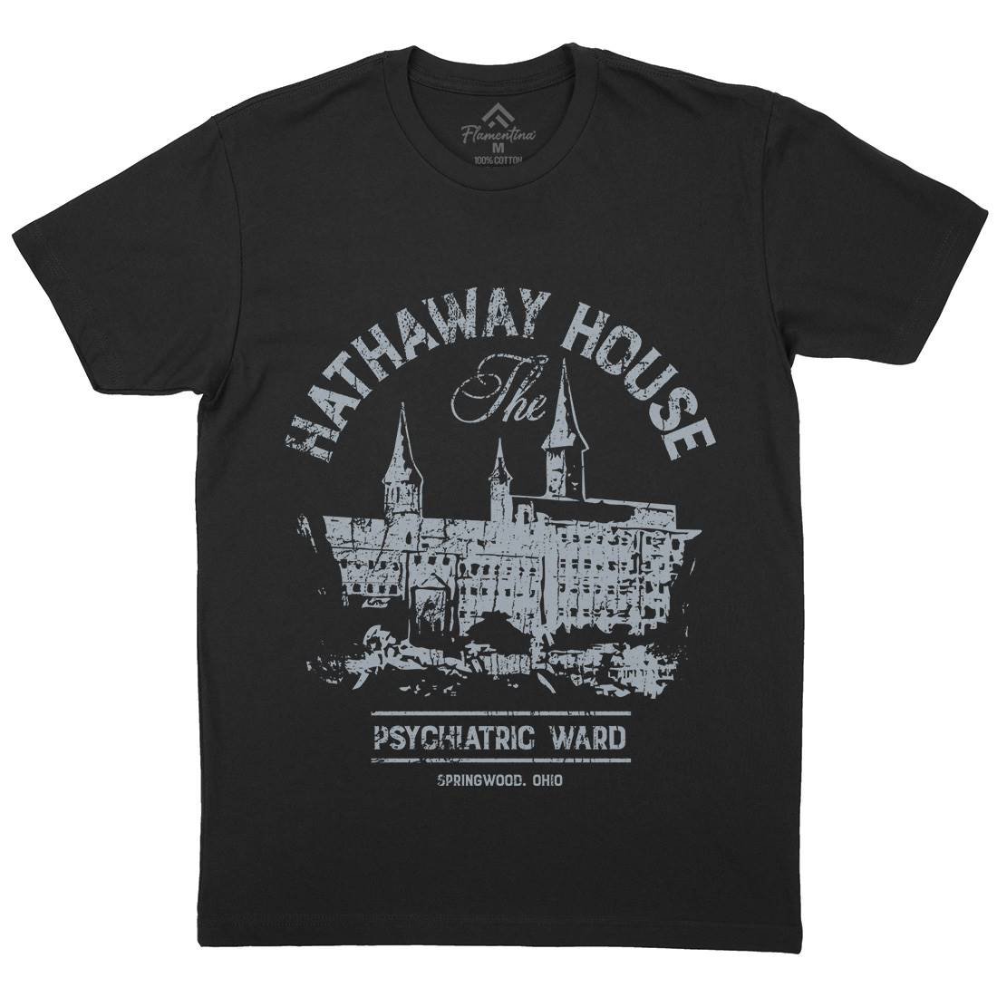 Hathaway House Mens Crew Neck T-Shirt Horror D219