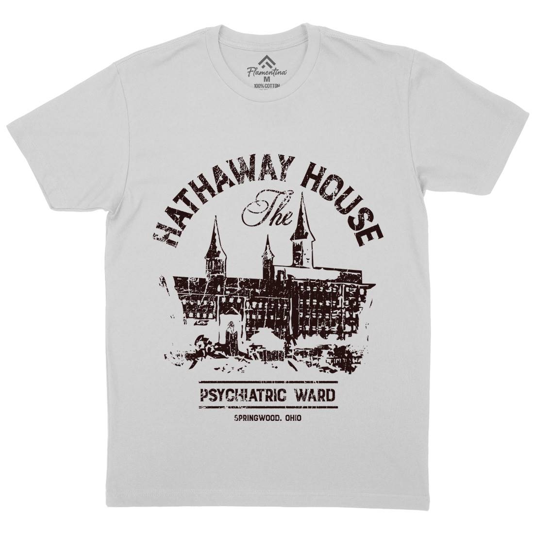 Hathaway House Mens Crew Neck T-Shirt Horror D219
