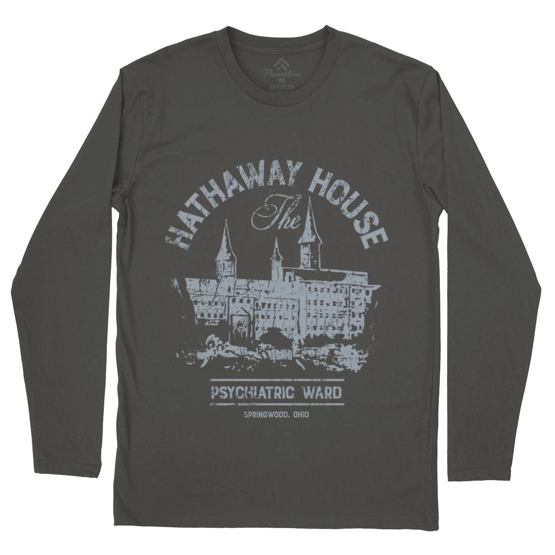 Hathaway House Mens Long Sleeve T-Shirt Horror D219