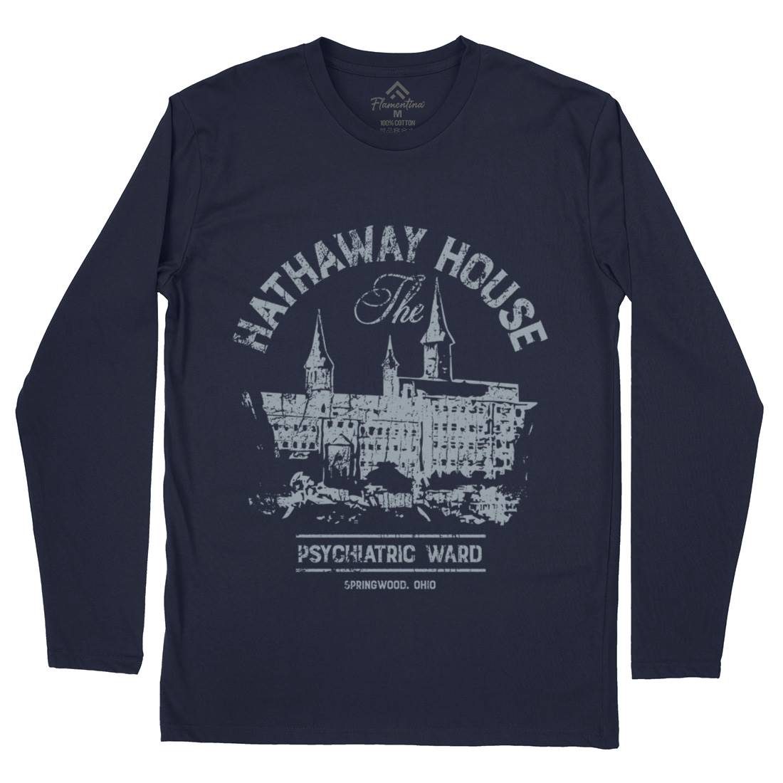 Hathaway House Mens Long Sleeve T-Shirt Horror D219