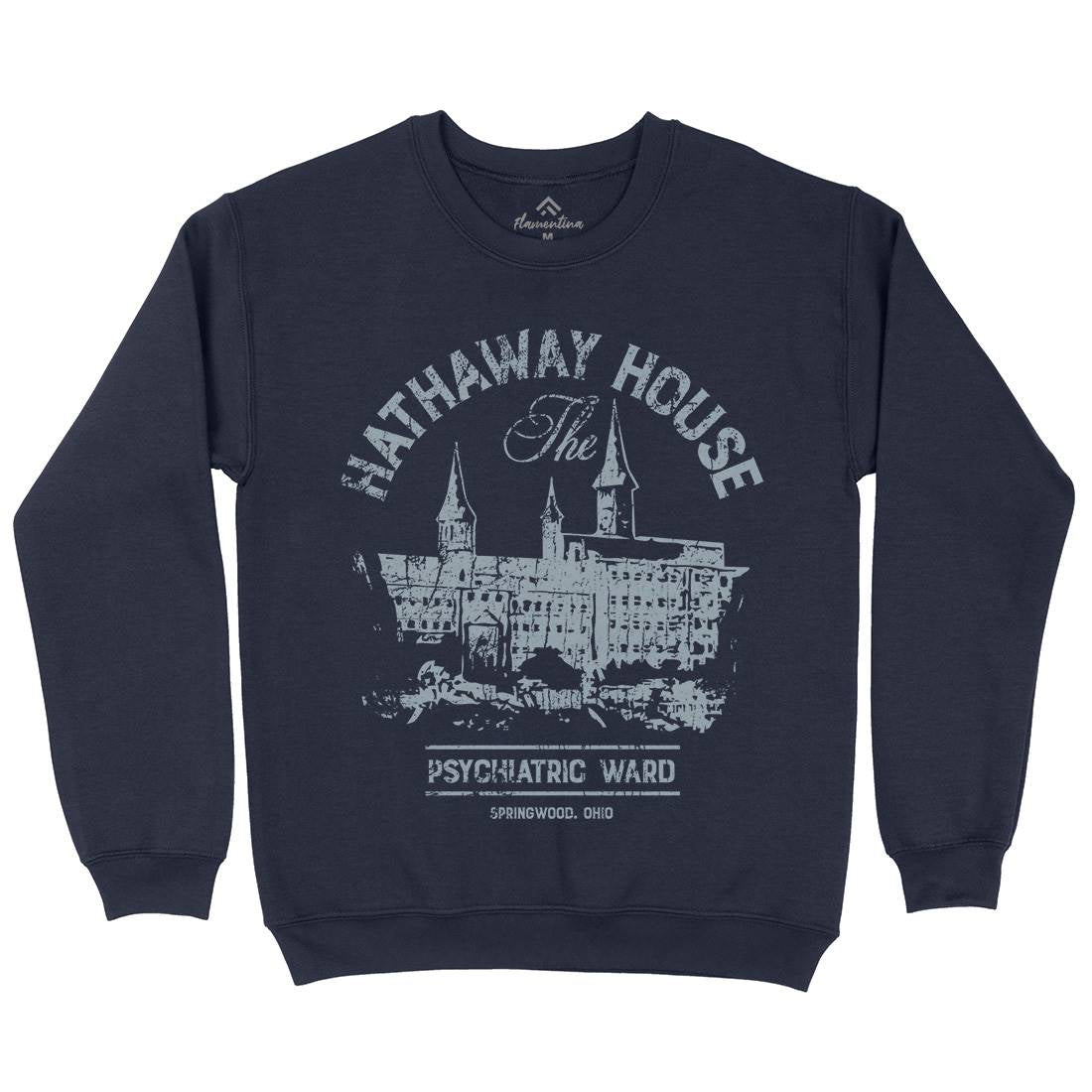 Hathaway House Mens Crew Neck Sweatshirt Horror D219