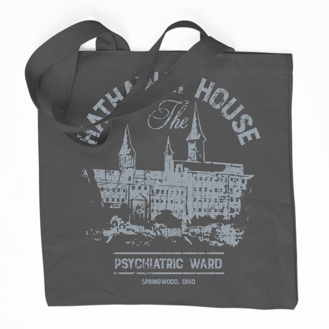 Hathaway House Organic Premium Cotton Tote Bag Horror D219