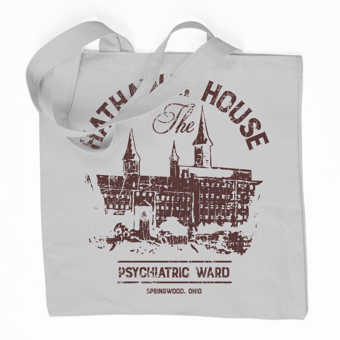 Hathaway House Organic Premium Cotton Tote Bag Horror D219