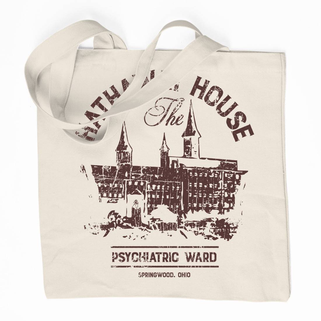 Hathaway House Organic Premium Cotton Tote Bag Horror D219