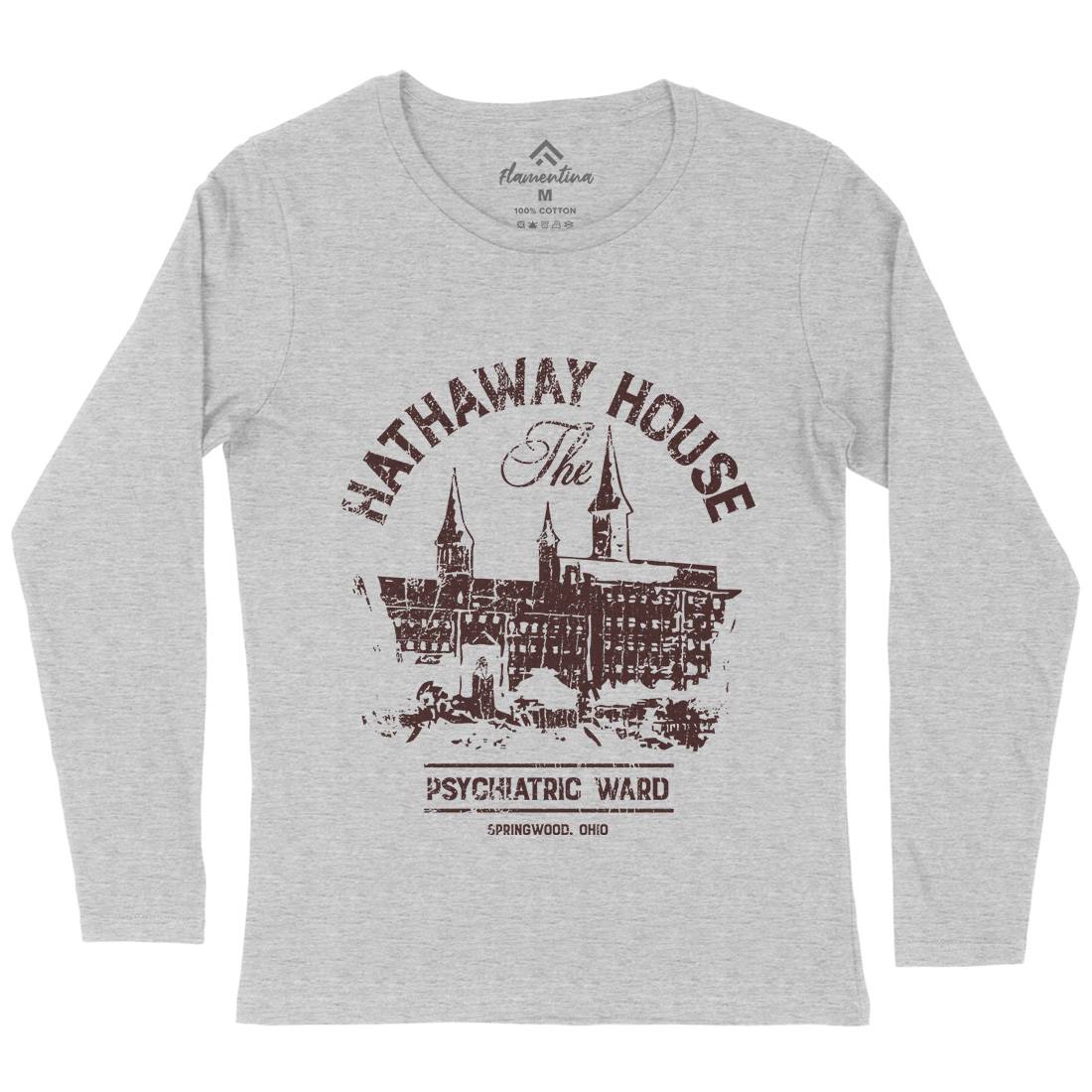Hathaway House Womens Long Sleeve T-Shirt Horror D219