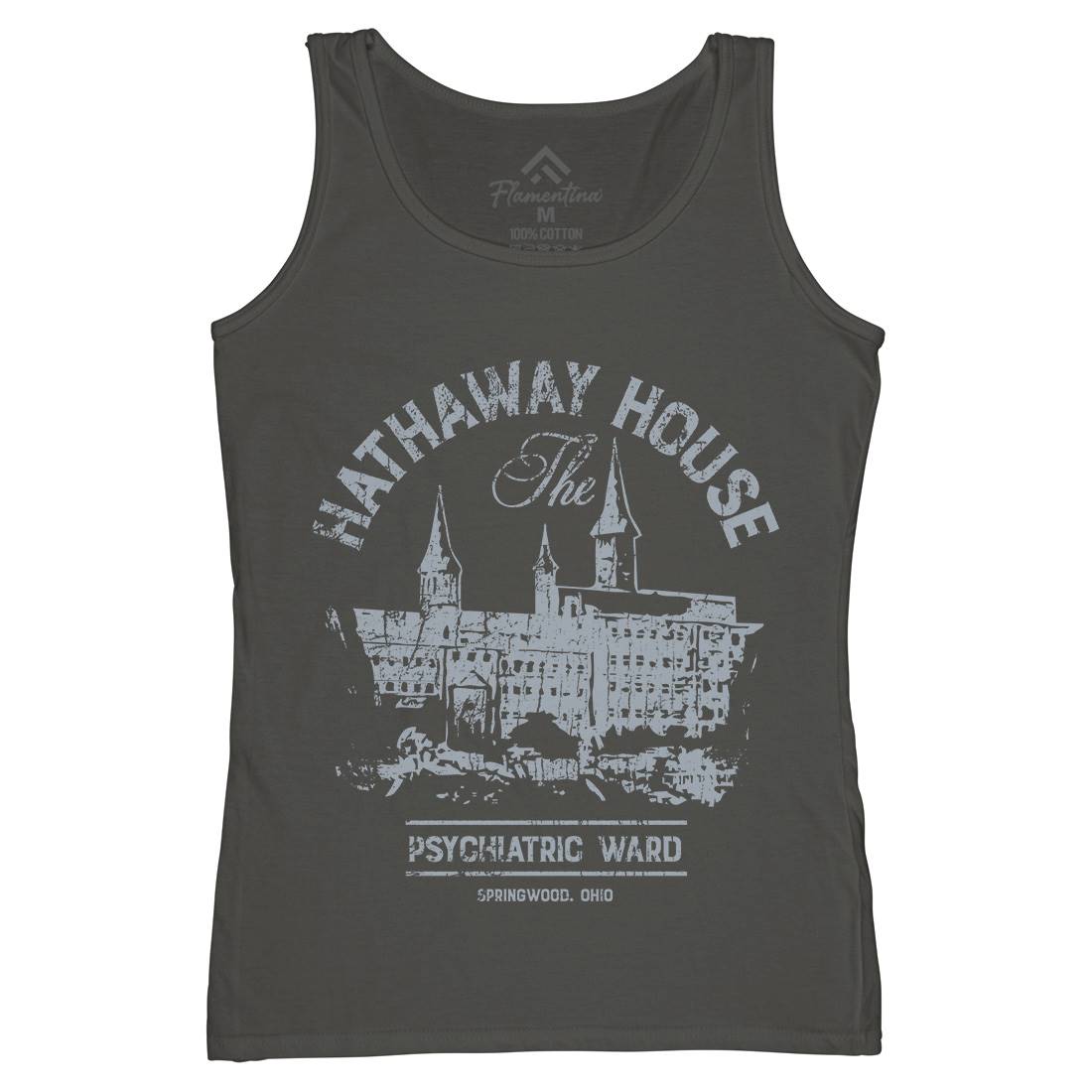 Hathaway House Womens Organic Tank Top Vest Horror D219