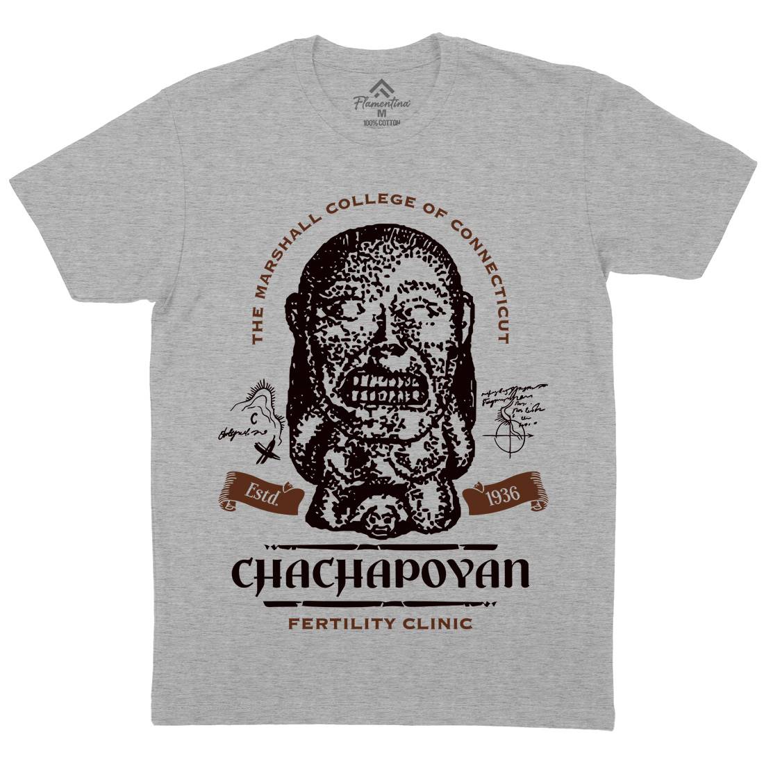 Chachapoyan Fertility Clinic Mens Crew Neck T-Shirt Retro D220
