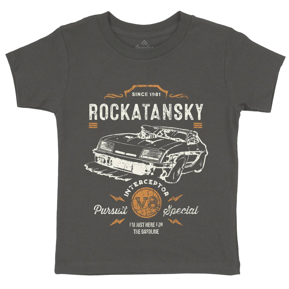 Rockatansky Kids Crew Neck T-Shirt Cars D221