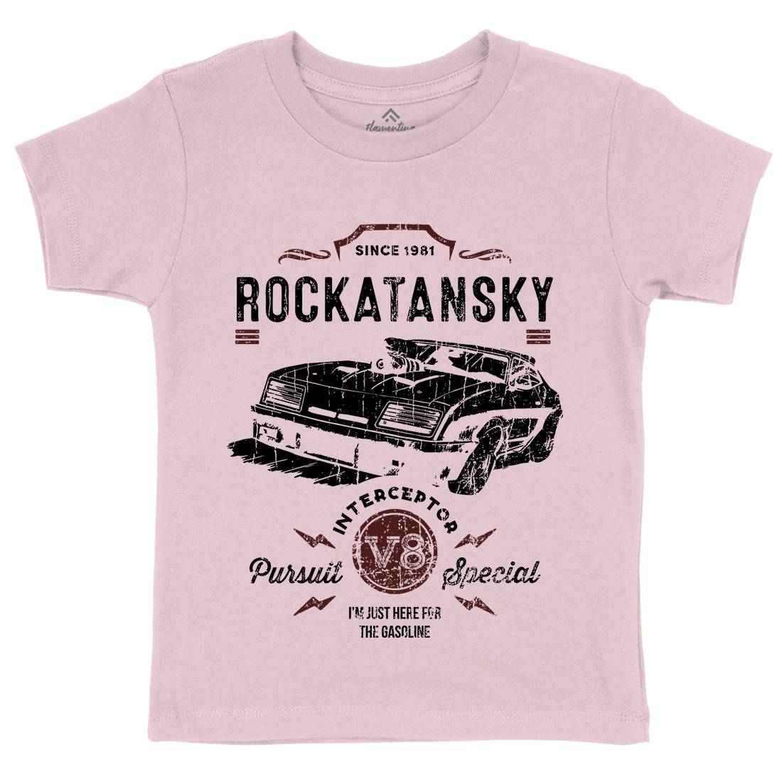 Rockatansky Kids Organic Crew Neck T-Shirt Cars D221