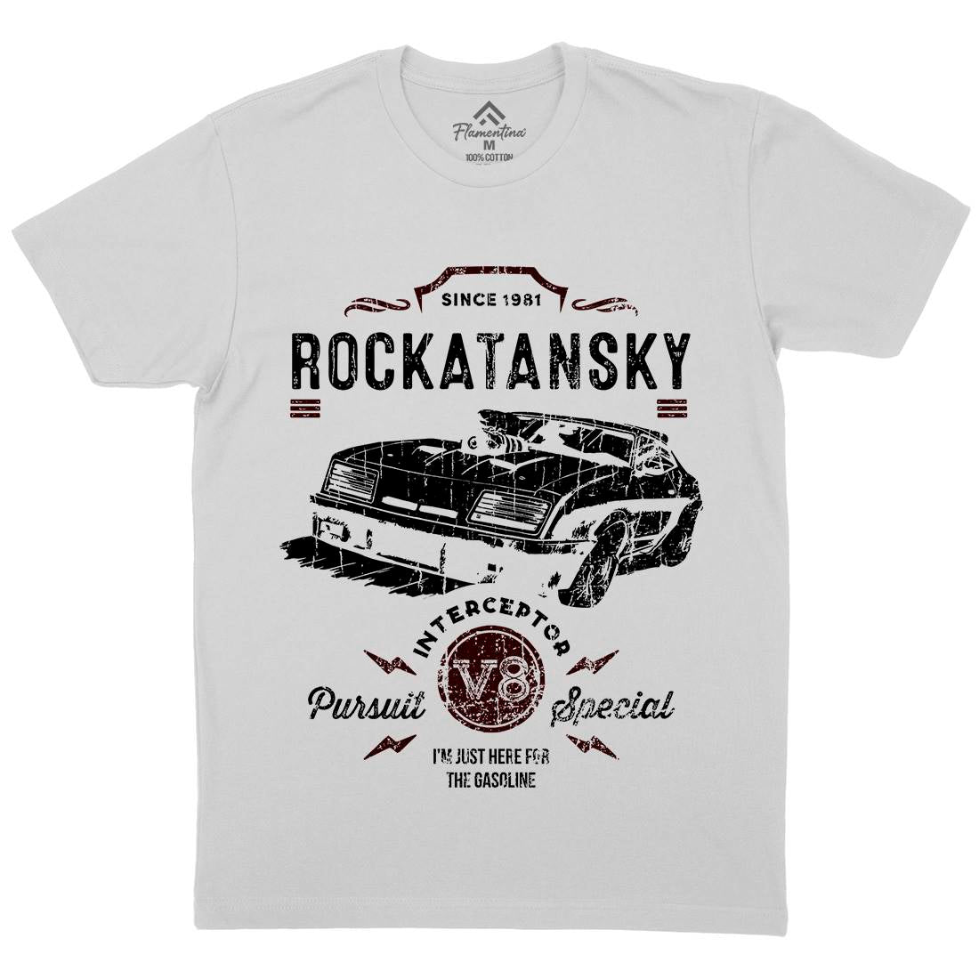 Rockatansky Mens Crew Neck T-Shirt Cars D221