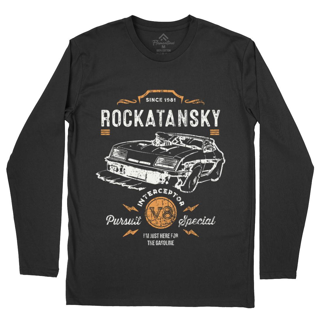 Rockatansky Mens Long Sleeve T-Shirt Cars D221