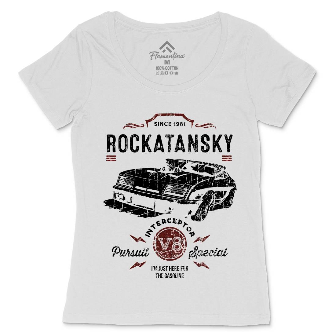 Rockatansky Womens Scoop Neck T-Shirt Cars D221