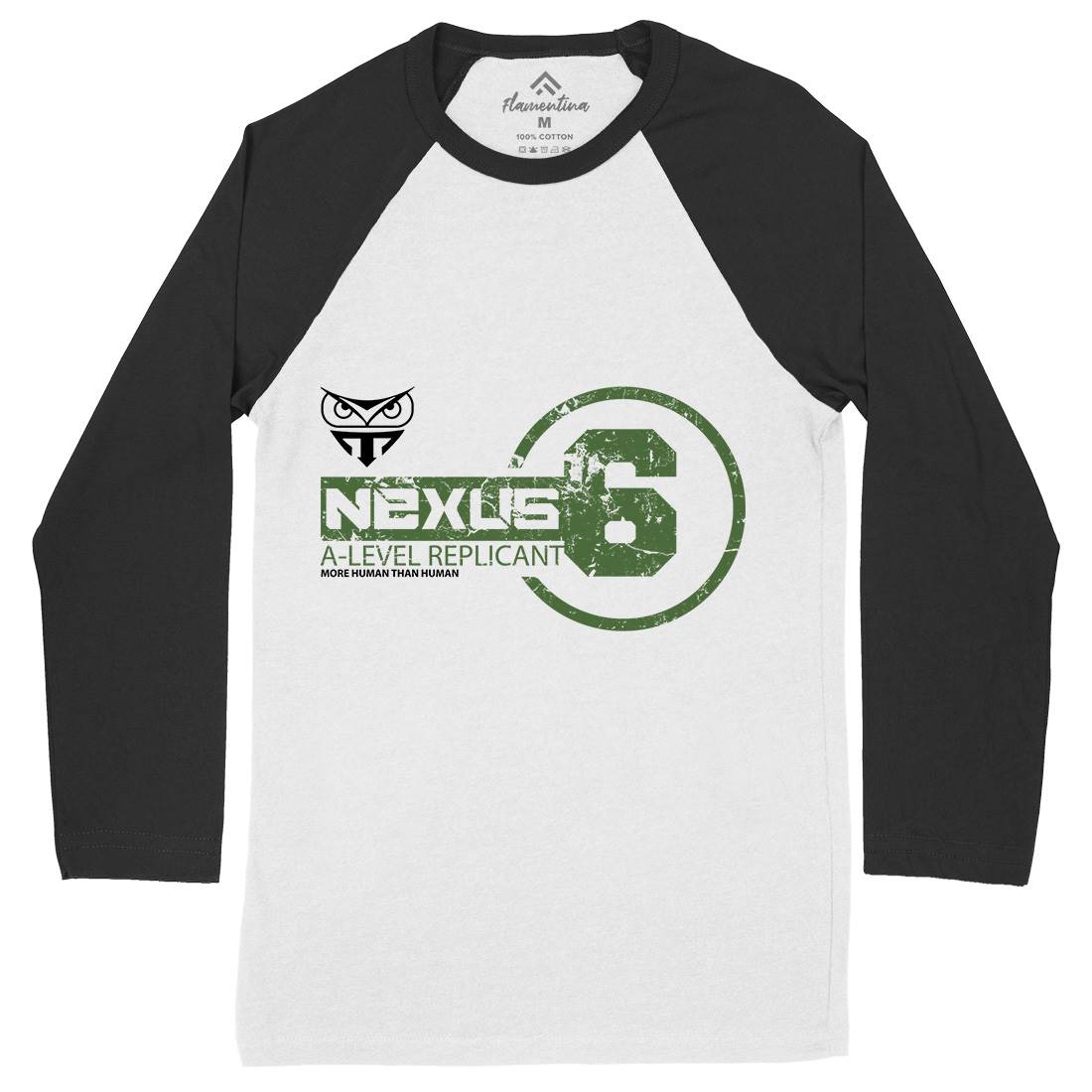 Nexus-6 Mens Long Sleeve Baseball T-Shirt Space D222