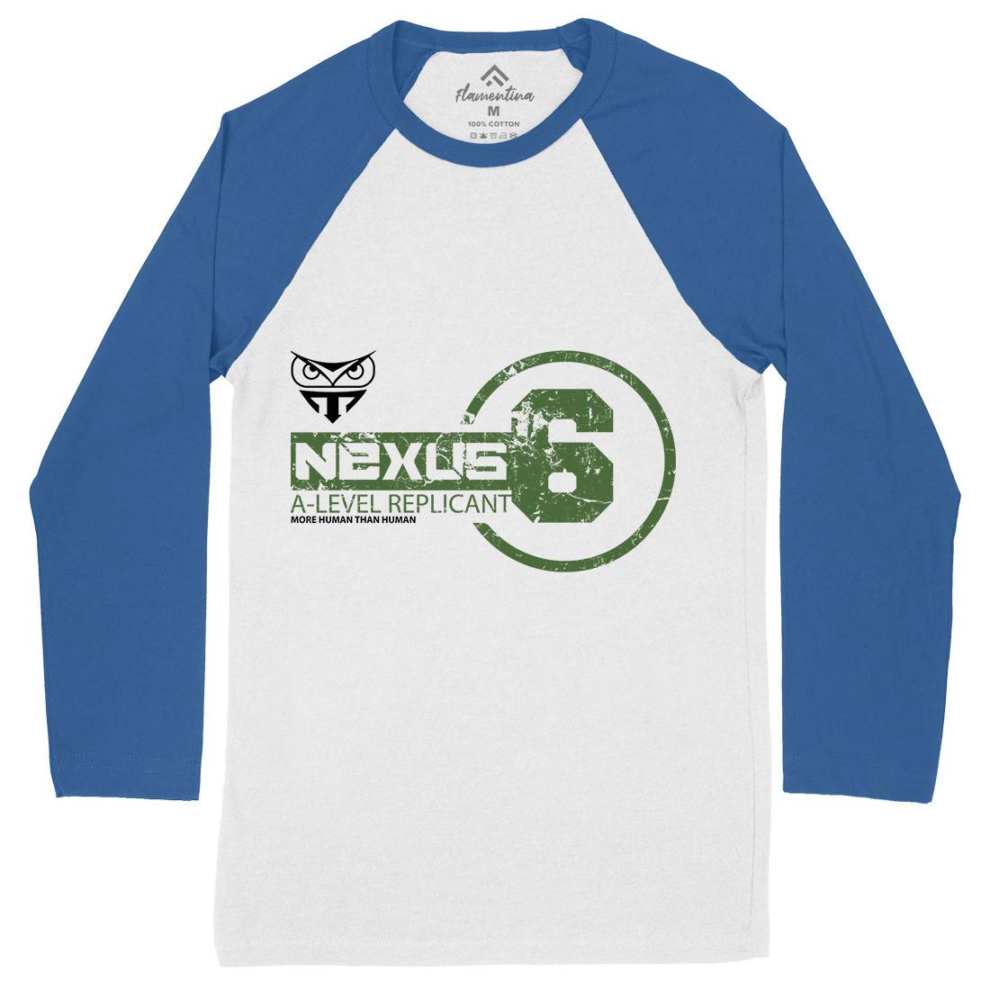 Nexus-6 Mens Long Sleeve Baseball T-Shirt Space D222