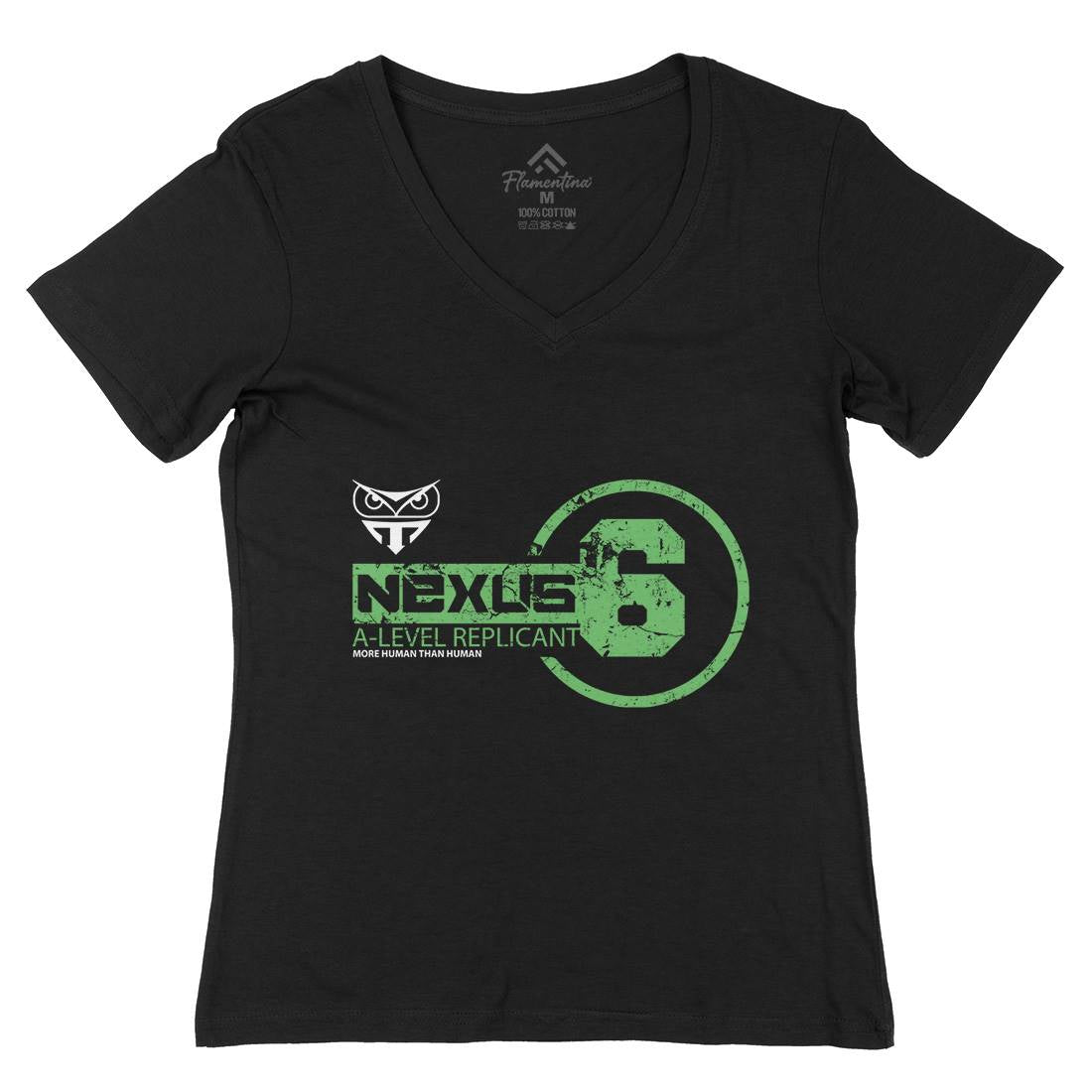 Nexus-6 Womens Organic V-Neck T-Shirt Space D222