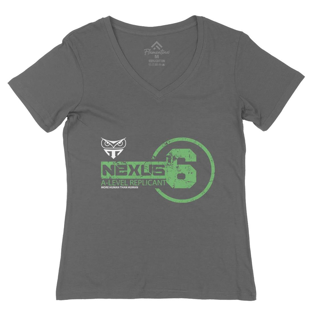 Nexus-6 Womens Organic V-Neck T-Shirt Space D222