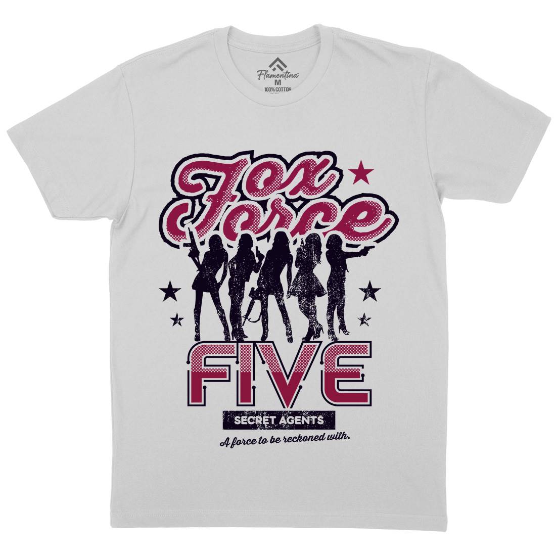 Fox Force Five Mens Crew Neck T-Shirt Retro D223