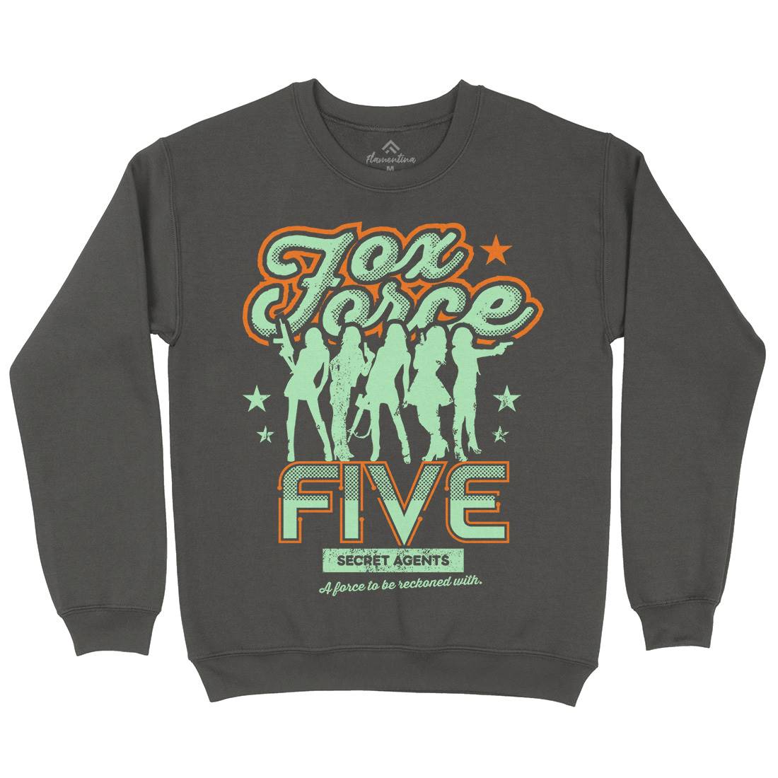 Fox Force Five Kids Crew Neck Sweatshirt Retro D223