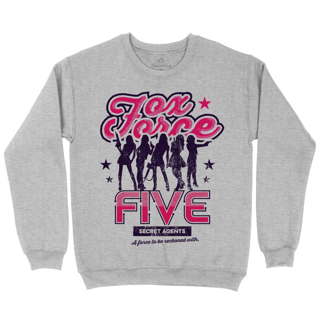 Fox Force Five Mens Crew Neck Sweatshirt Retro D223