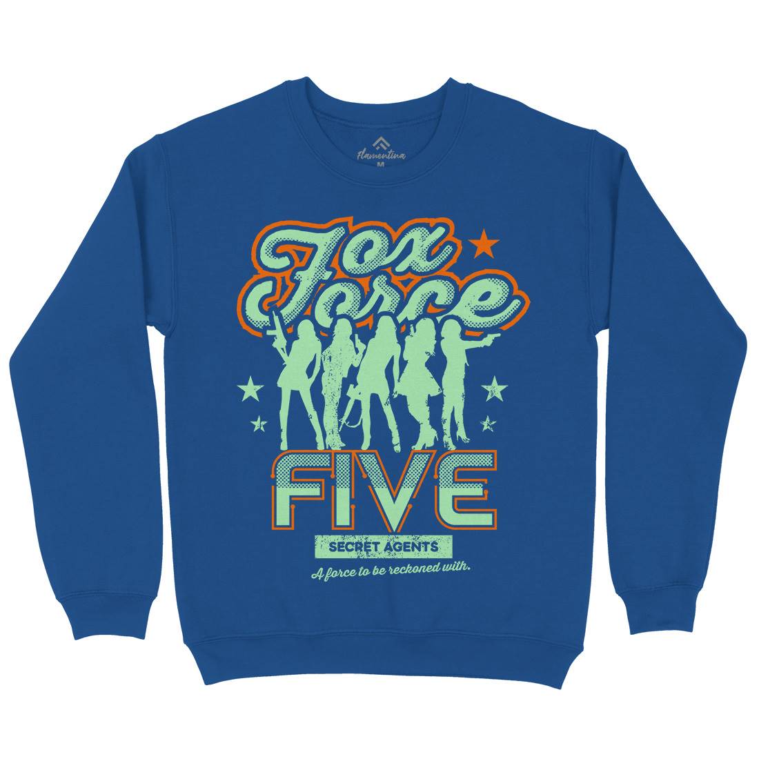 Fox Force Five Mens Crew Neck Sweatshirt Retro D223