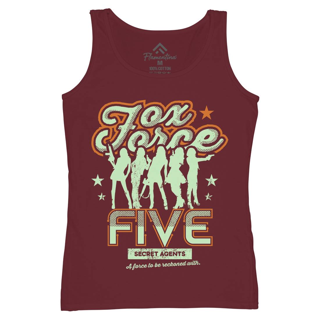 Fox Force Five Womens Organic Tank Top Vest Retro D223
