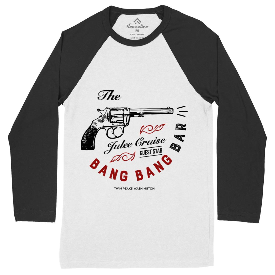 Bang Bang Bar Mens Long Sleeve Baseball T-Shirt Drinks D224