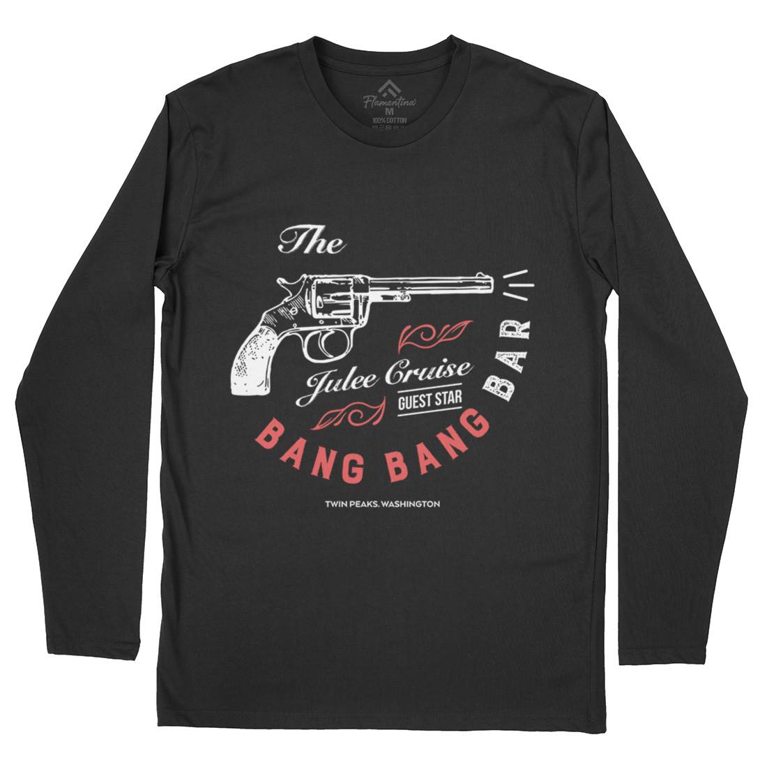 Bang Bang Bar Mens Long Sleeve T-Shirt Drinks D224