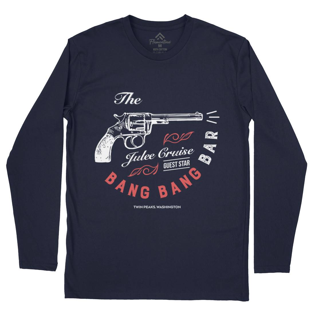 Bang Bang Bar Mens Long Sleeve T-Shirt Drinks D224