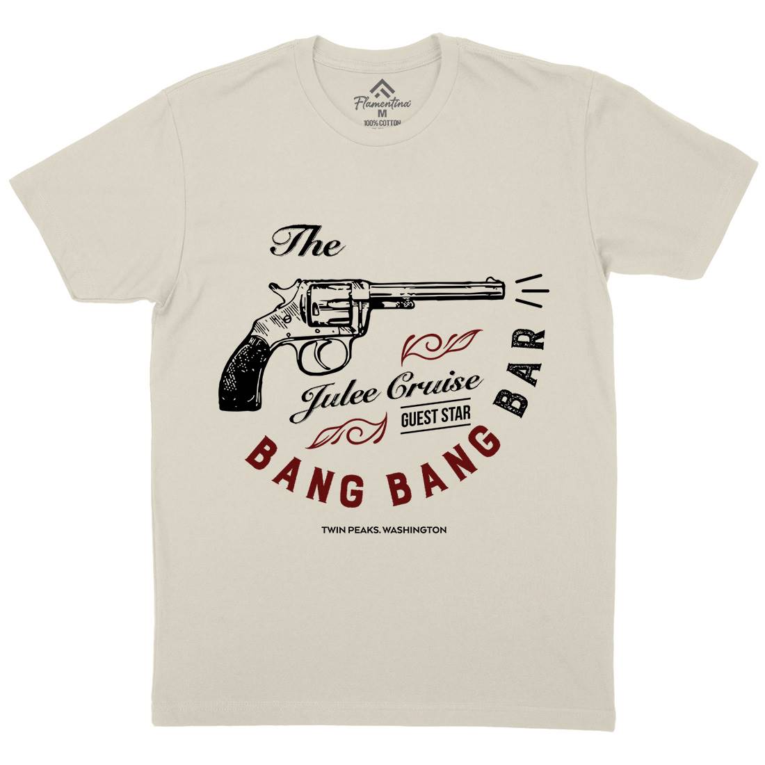Bang Bang Bar Mens Organic Crew Neck T-Shirt Drinks D224