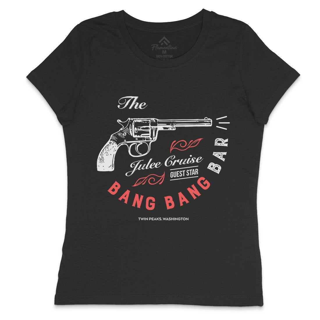 Bang Bang Bar Womens Crew Neck T-Shirt Drinks D224