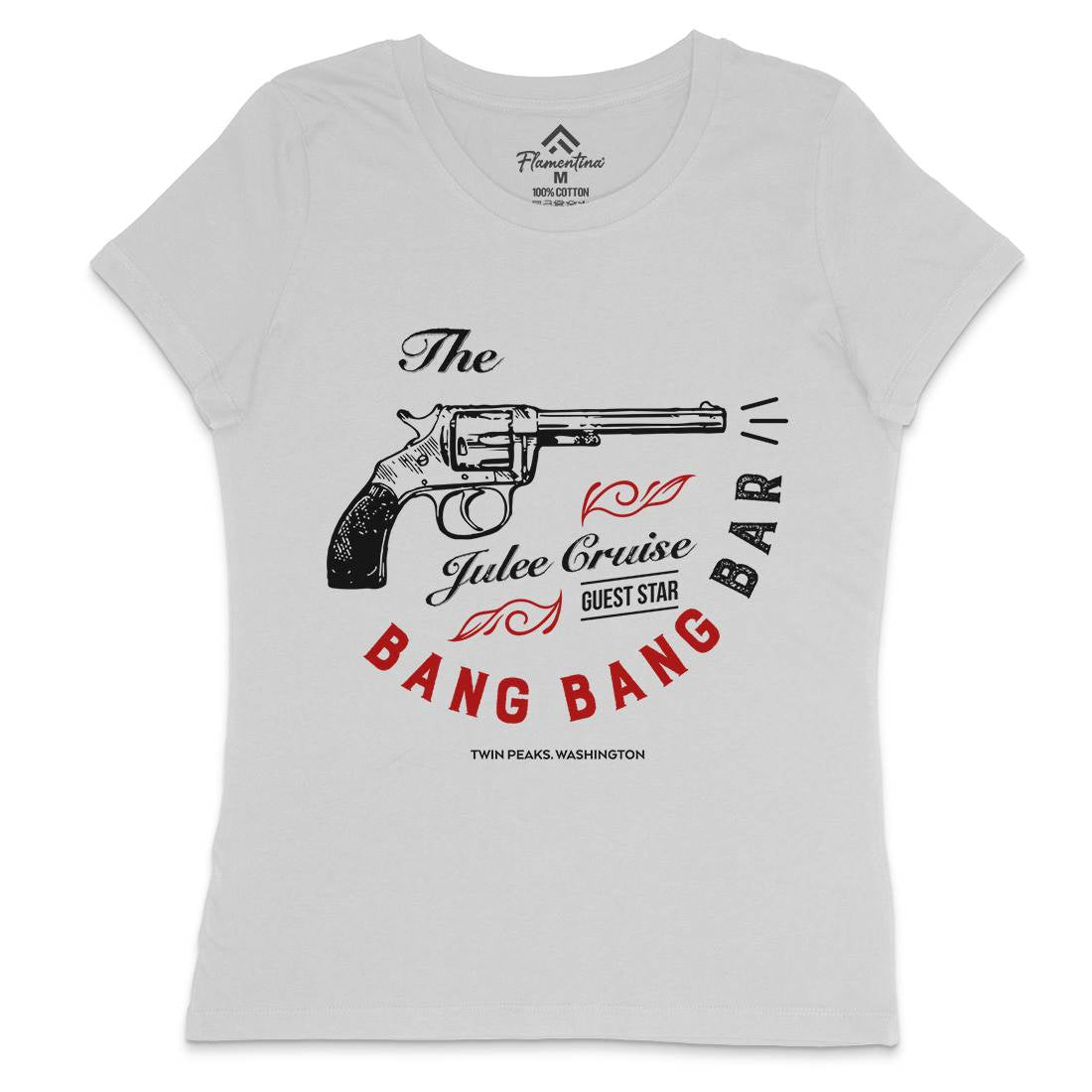 Bang Bang Bar Womens Crew Neck T-Shirt Drinks D224