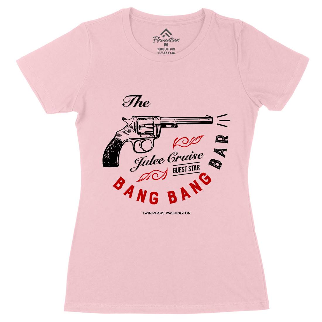 Bang Bang Bar Womens Organic Crew Neck T-Shirt Drinks D224