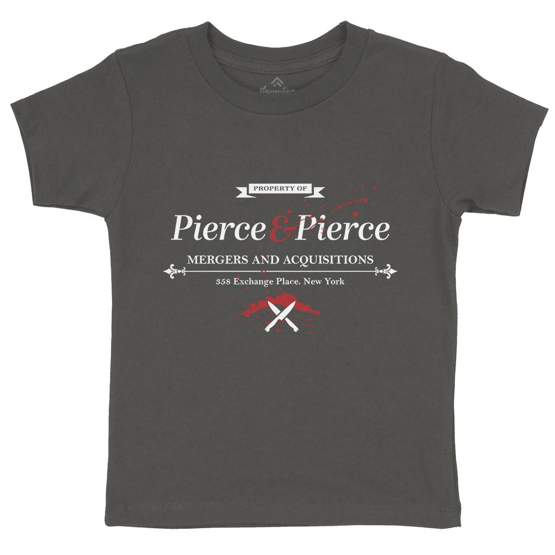 Pierce And Pierce Kids Organic Crew Neck T-Shirt Retro D227
