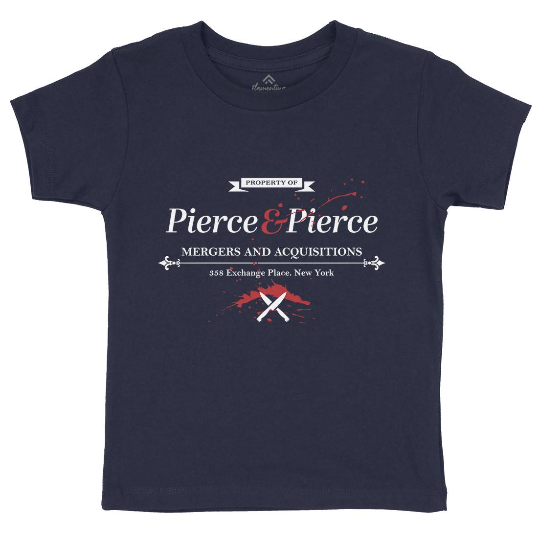 Pierce And Pierce Kids Organic Crew Neck T-Shirt Retro D227
