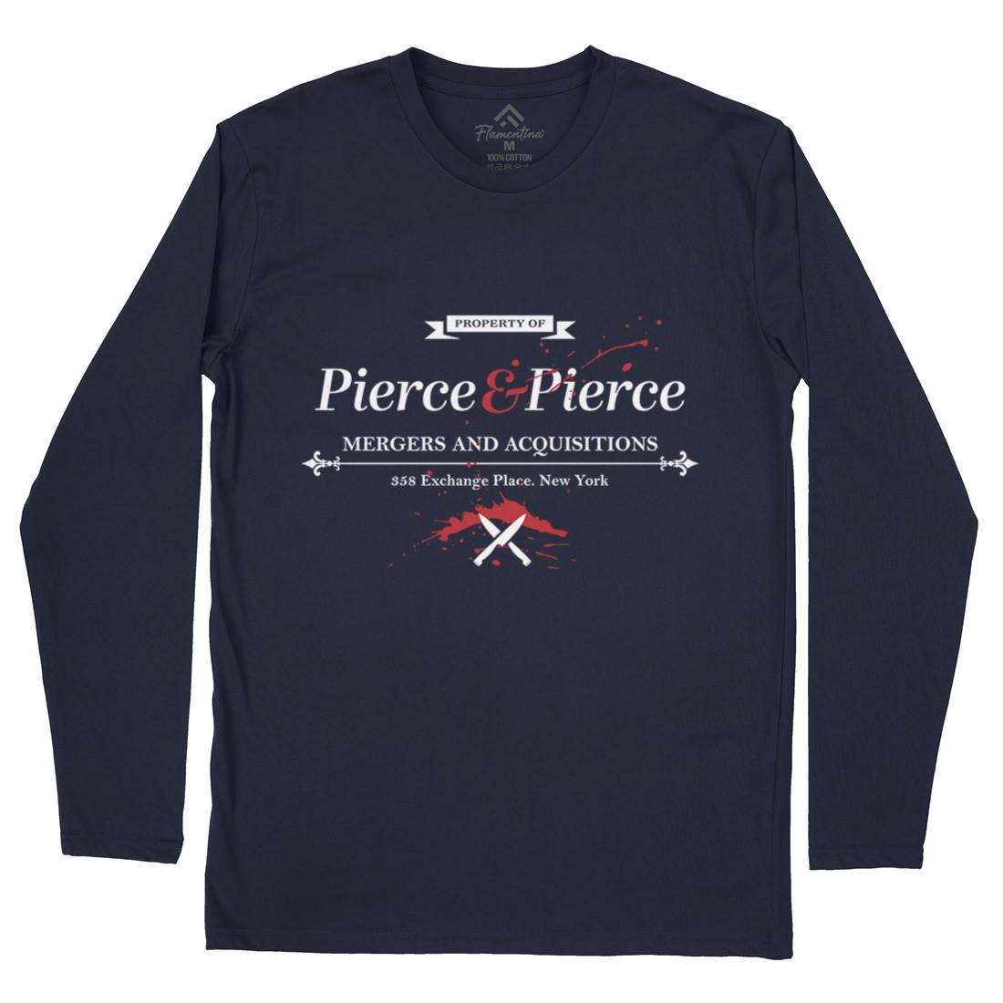 Pierce And Pierce Mens Long Sleeve T-Shirt Retro D227