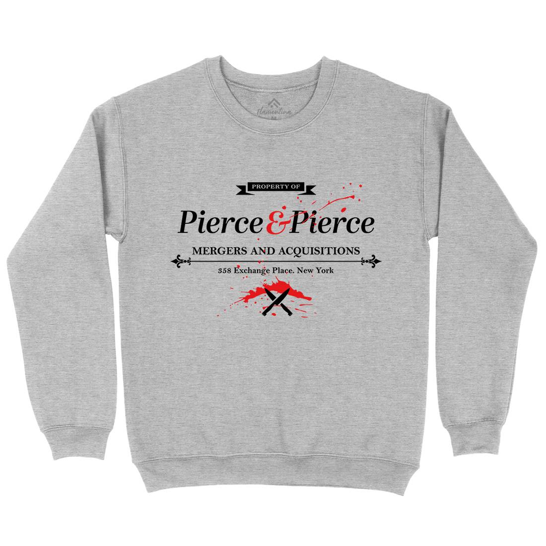 Pierce And Pierce Mens Crew Neck Sweatshirt Retro D227