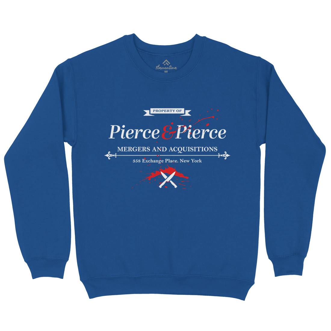Pierce And Pierce Mens Crew Neck Sweatshirt Retro D227