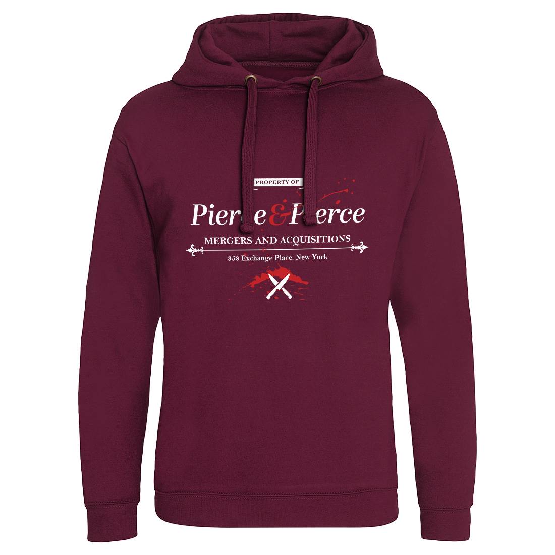 Pierce And Pierce Mens Hoodie Without Pocket Retro D227