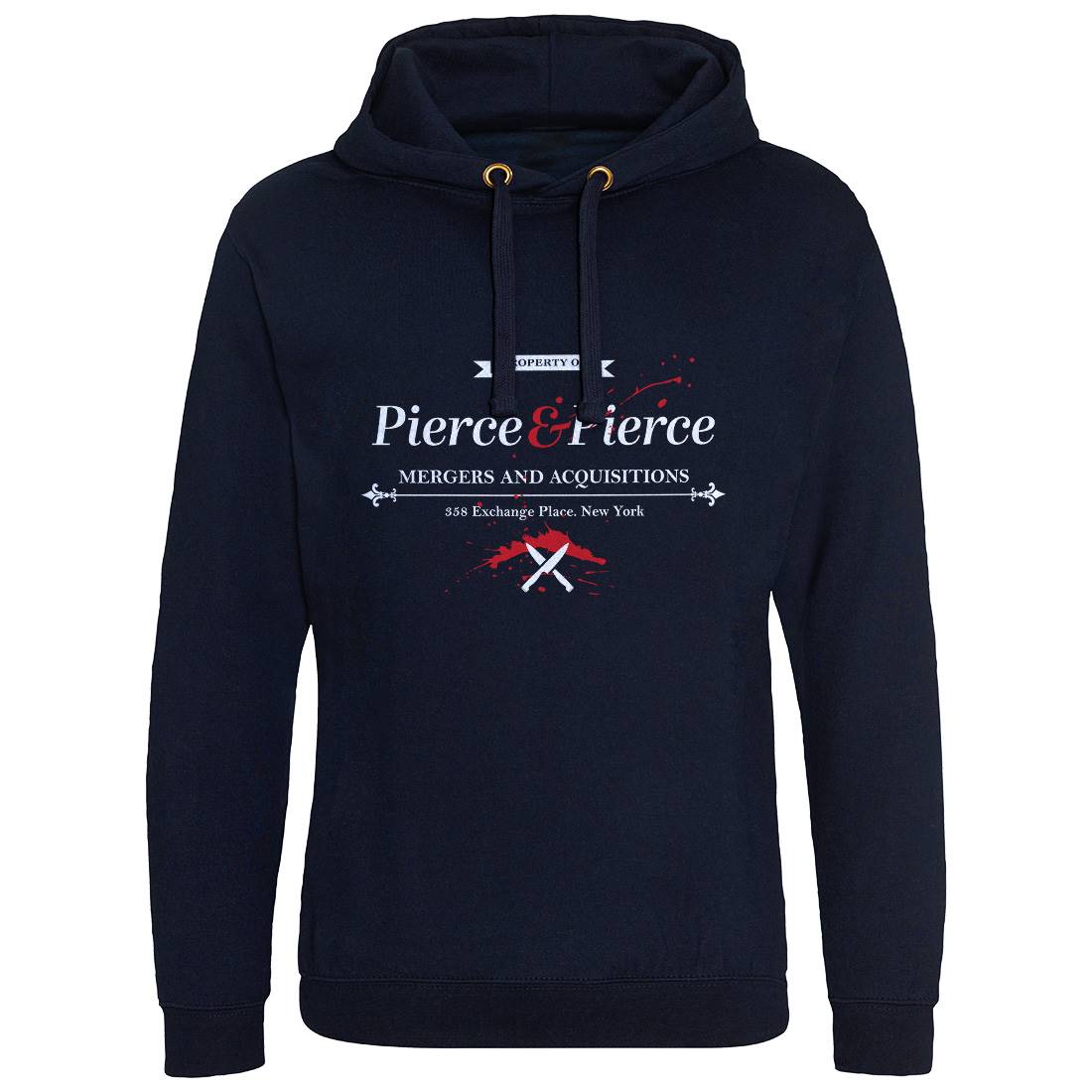 Pierce And Pierce Mens Hoodie Without Pocket Retro D227