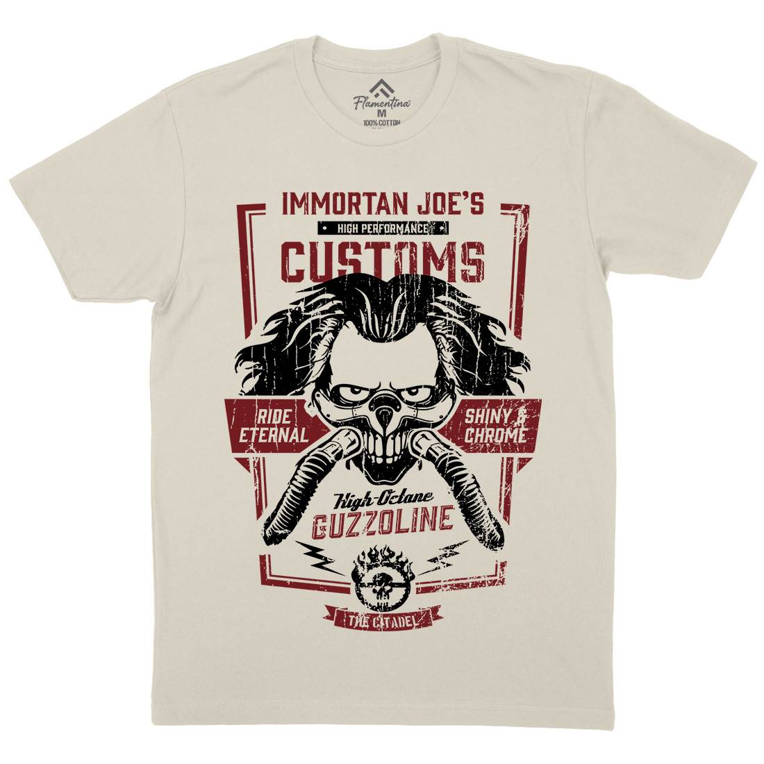 Joes Custom Mens Organic Crew Neck T-Shirt Motorcycles D228