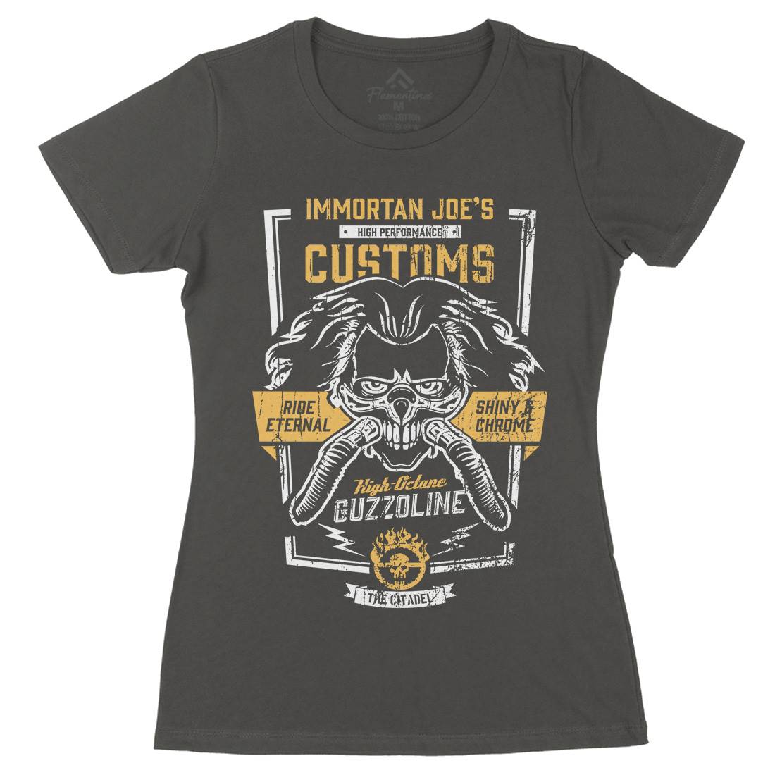 Joes Custom Womens Organic Crew Neck T-Shirt Motorcycles D228