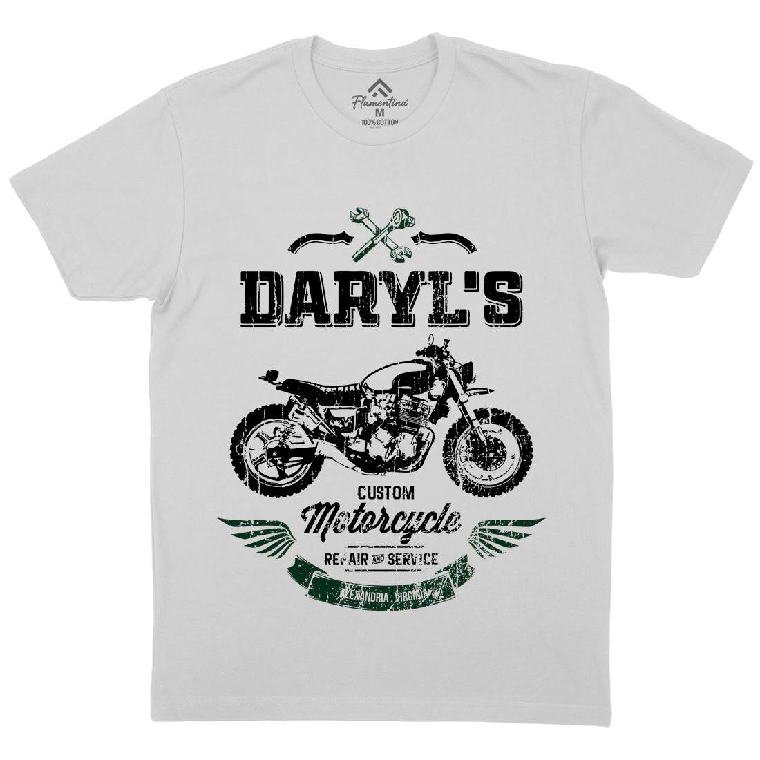 Daryls Custom Mens Crew Neck T-Shirt Motorcycles D229