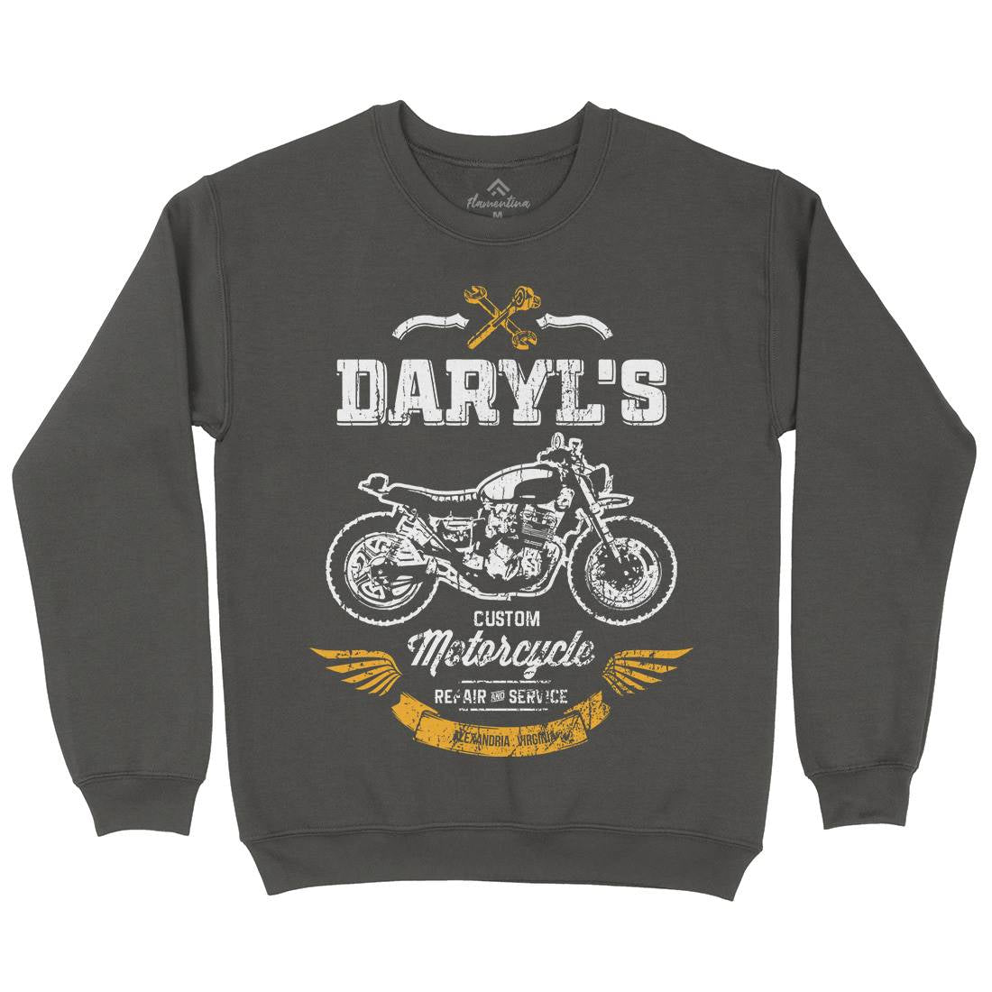 Daryls Custom Kids Crew Neck Sweatshirt Motorcycles D229