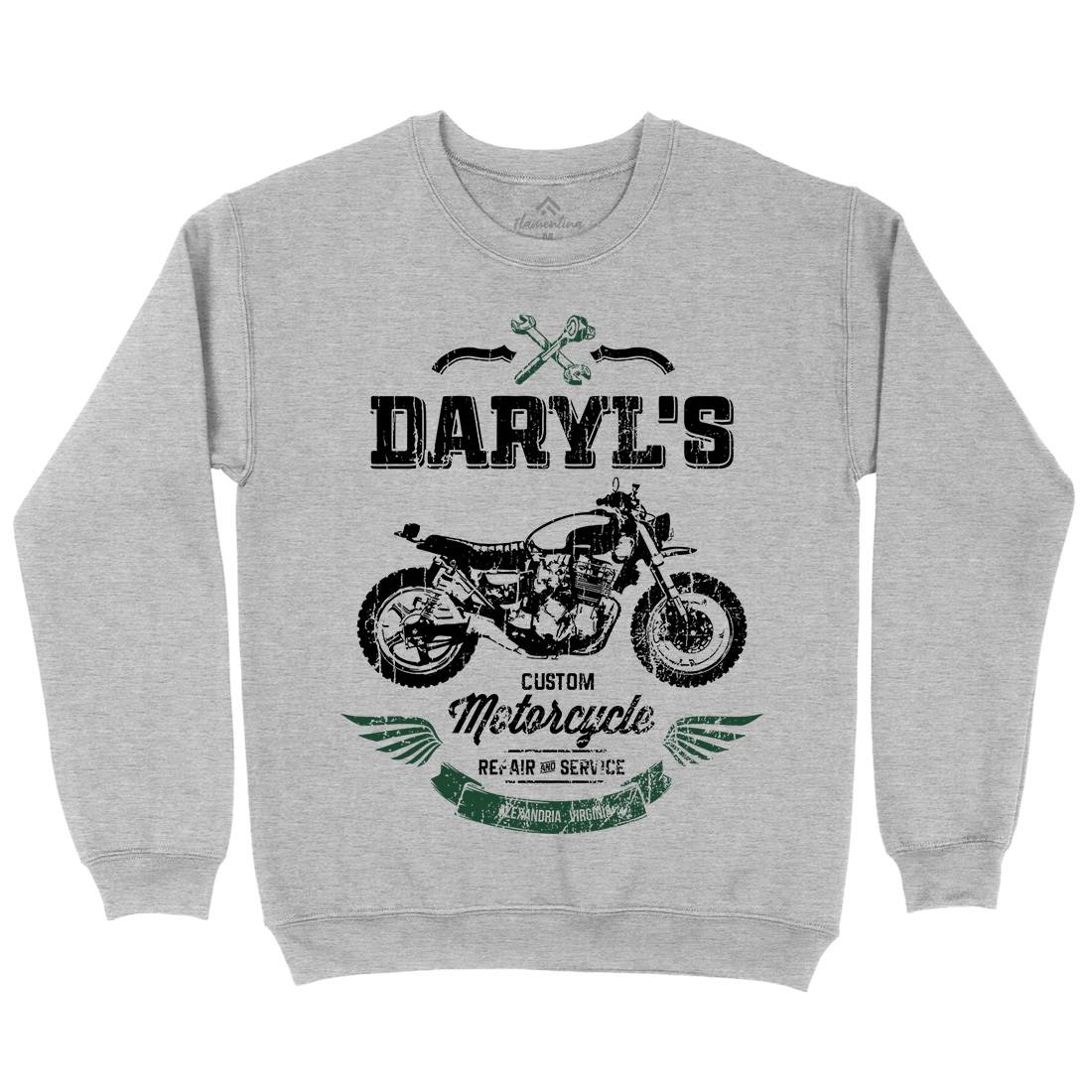 Daryls Custom Mens Crew Neck Sweatshirt Motorcycles D229