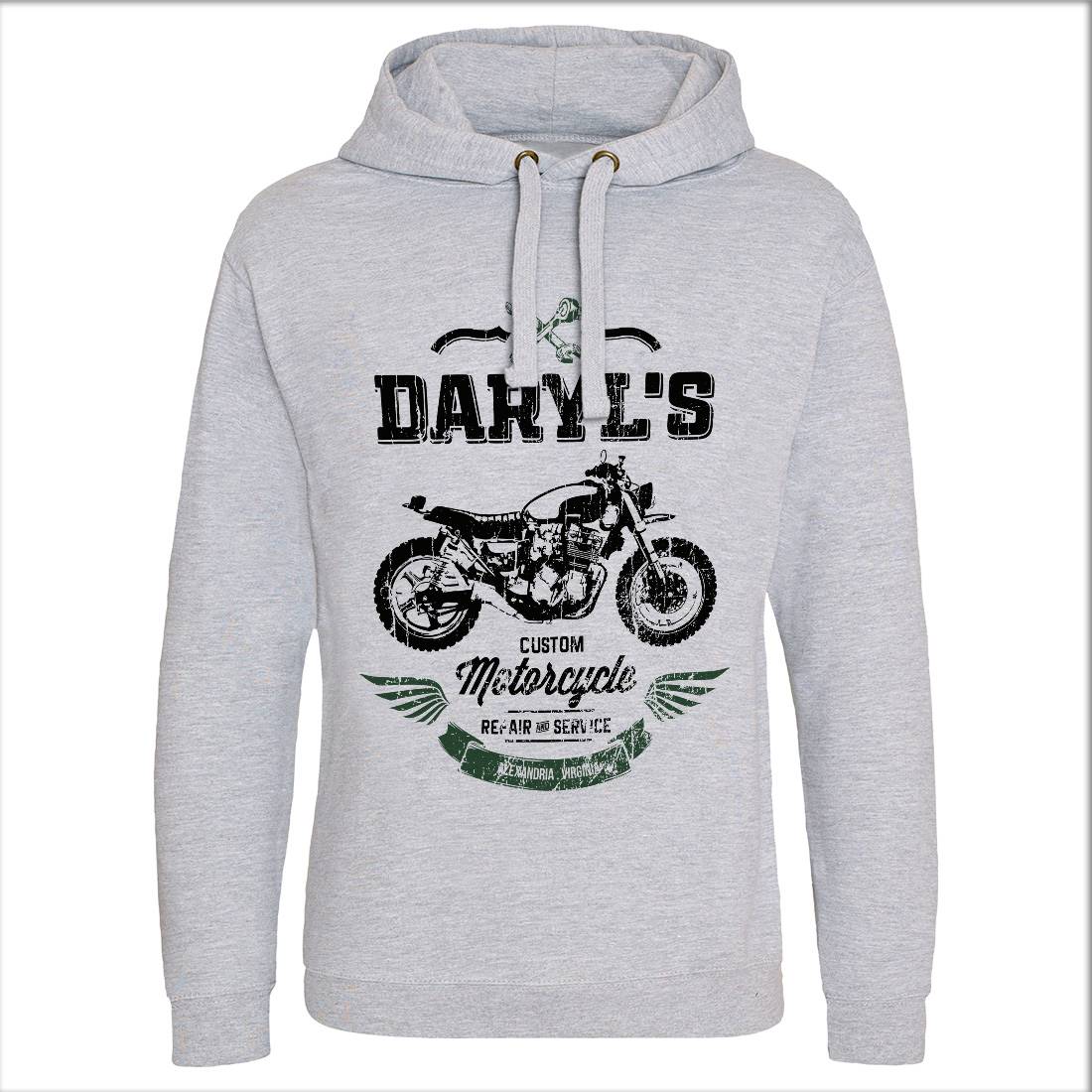 Daryls Custom Mens Hoodie Without Pocket Motorcycles D229